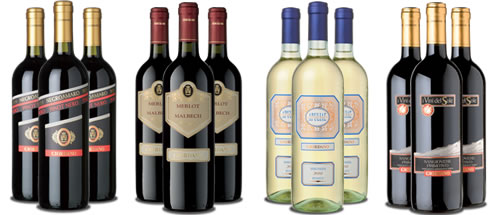 12 Flaschen apulische Weine