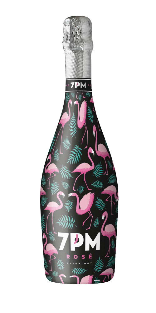 Spumante 7pm Rose Extra Dry - Frisch, Überzeugend, Lebendig: Ein Prickelnder Wein, Der Zum Feiern Einlädt. Er Ist Ideal Als Aperitif Und Hat Eine Schicke, Trinkfreudige Seele, Perfekt Für Partys, Die Sie Nicht Vergessen Werden. Seine Eleganten Noten Von K