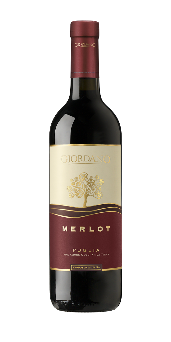 Merlot Puglia Igt - Er Stammt Aus Merlot-trauben, Die Auf Dem Fruchtbaren Boden Des Gebiets In Der Nähe Von Taranto Angebaut Sind. Er Besitzt Eine Intensive Lebhafte Rote Farbe. Anhaltendes Bouquet Mit Deutlichen Noten Von Himbeere Und Kirsche. Er Ist Ein