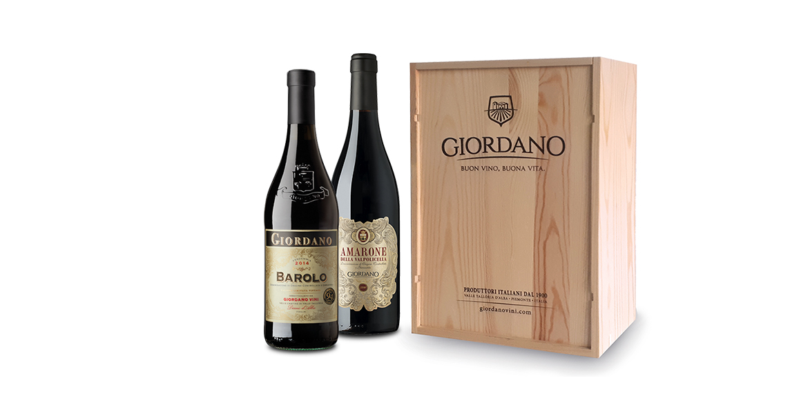 Brindisi Alle Feste - Ein Holzkästchen, Wie Es Sich Jeder Wine Lover Wünscht: Elegant Im Design, Wertvoll Im Inhalt. Im Inneren Finden Sie 1 Barolo Docg Und 1 Amarone Della Valpolicella Docg, Exzellente Weine, Die Dem Weinkeller Des Glücklichen, Der Sie E